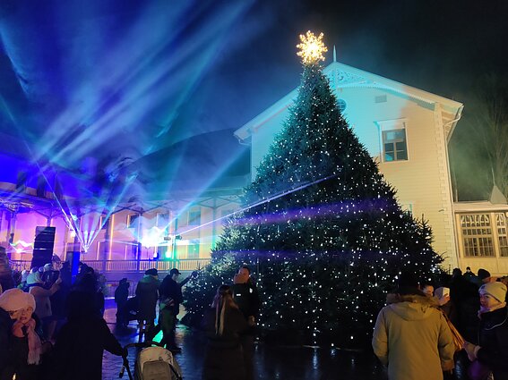 Christmas tree in Palanga