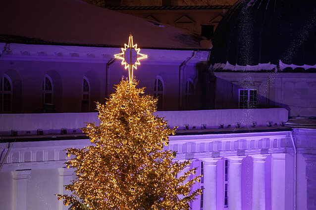 Kalėdinės eglutės įžiebimas Vilniuje