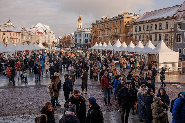 Christmas market in Town Hall Square