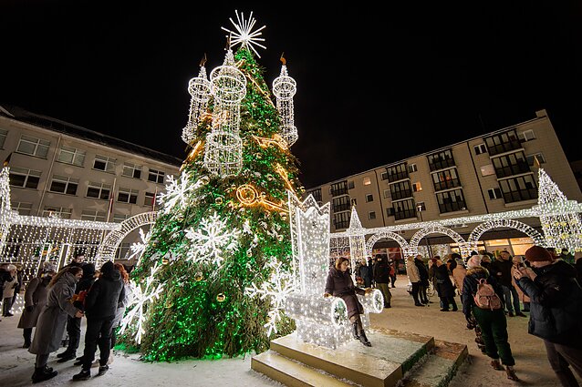 Christmas village in Širvintos