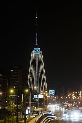 Kalėdinė eglė - TV bokštas