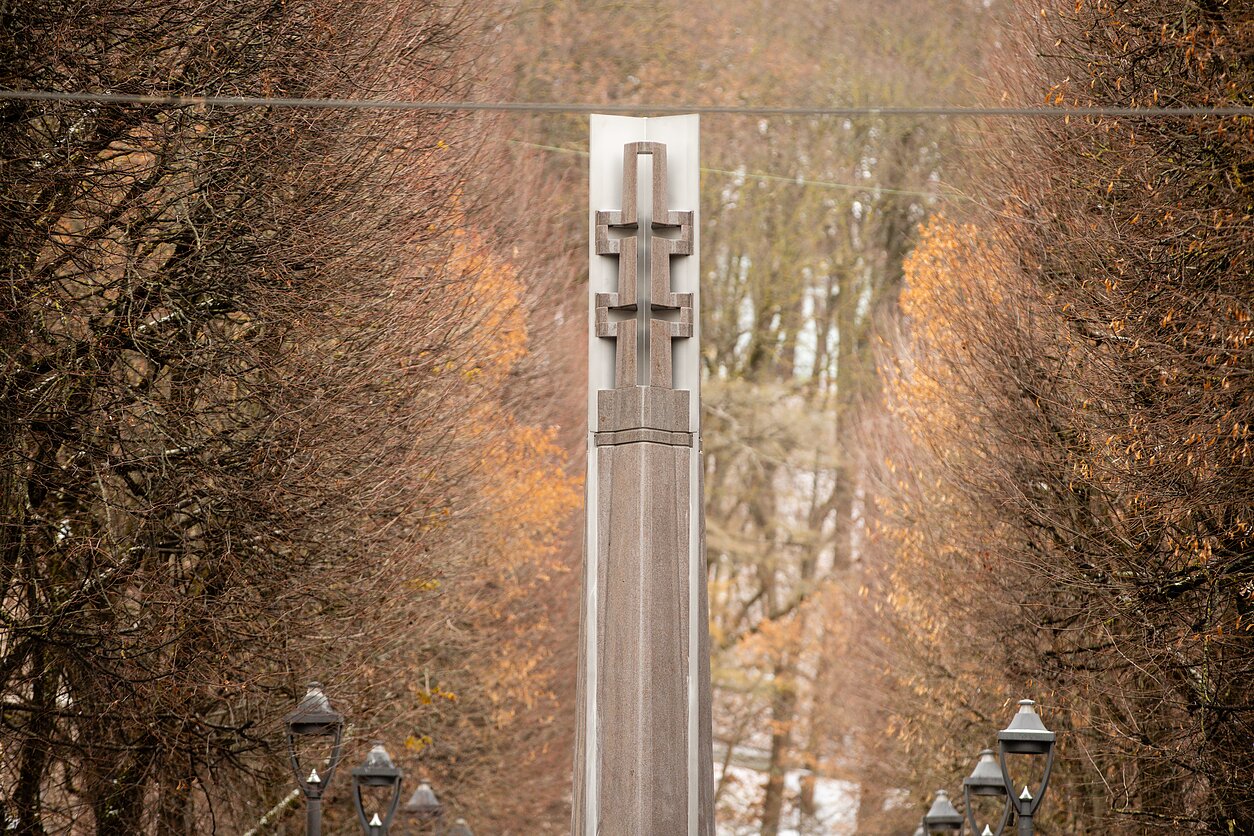 The monument to the police in Kaunas