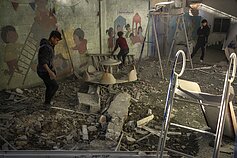 Gazos Ruožas po Izraelio atakų; palestiniečiai