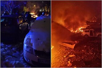 Rusijos karas prieš Ukrainą. Naktinės oro atakos Kyjive