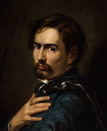 Boleslovas Ruseckas. Autoportretas. 19 a. vid. 