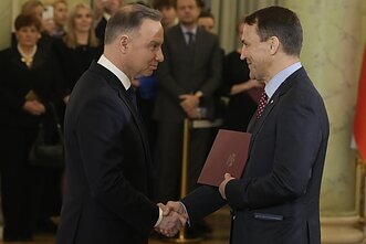 Radoslaw Sikorski i Andrzej Duda Radoslaw Sikorski i Andrzej Duda