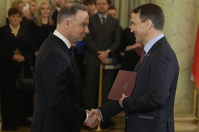 Radoslaw Sikorski i Andrzej Duda Radoslaw Sikorski i Andrzej Duda