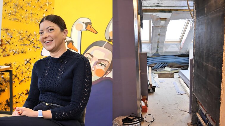 Butą plečianti ir 150 kv. metrų palėpę įrenginėjanti dailininkė Kišonaitė juos sujungs liftu: paskaičiavus supratome, kad išlošėme