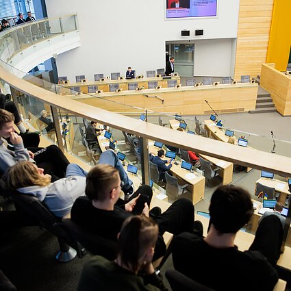 60 minučių. Dėl Vidaus tarnybos statuto Seimas balsavo popierinėse kortelėse