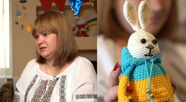 Ukrainietės Alionos pomėgis kurti žaislus Lietuvoje išsiplėtė: kai numezgi 50 zuikių, tai jau ir akys mirga