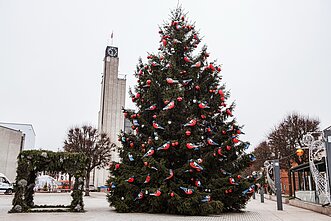 Chrismas tree in Alytus in 2023