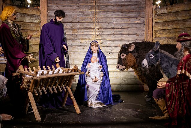 Kalėdinė prakartėlė Katedros aikštėje