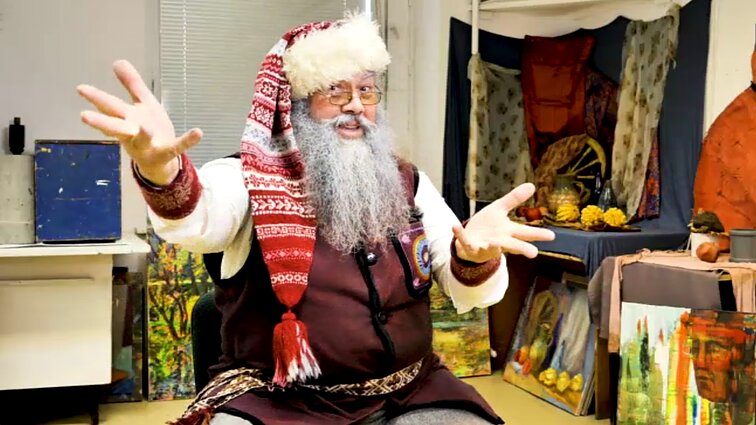 50 metų šventę žmonėms nešantis Senelis Kalėda: šventės smagu, bet po kiek laiko pajauti, kad laikas meditacijai miške