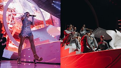 Jessicos Shy koncerto akimirka