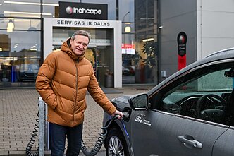 Vitoldas Milius metė iššūkį traukiniui Vitoldas Milius metė iššūkį traukiniui