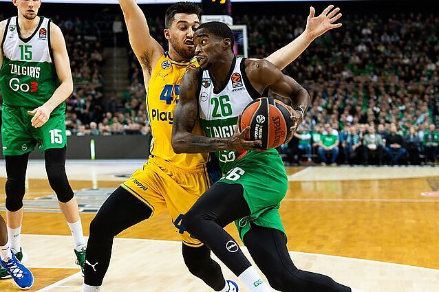 Eurolyga per LRT. Kauno „Žalgiris“ po atkaklios kovos pralaimėjo prieš Tel Avivo „Maccabi“