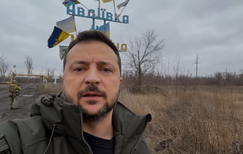 Volodymyras Zelenskis Avdijivkoje