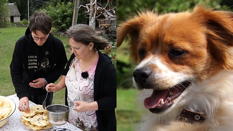 Marcinkonių kaime Miškinių šeima kepa itin gardžius skanėstus: į procesą įsitraukia visi – net dainingasis augintinis