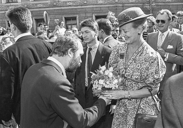 Queen Margrethe II of Denmark visiting Lithuania Queen Margrethe II of Denmark visiting Lithuania