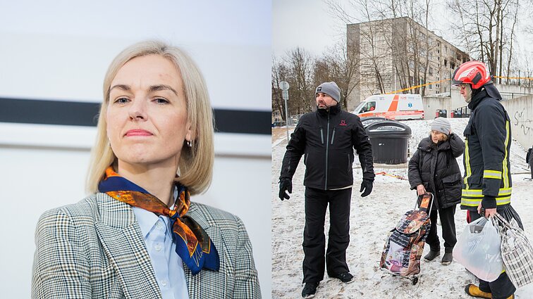 „Lydės žmones apžiūrėti butus, kuriuose jie galės apsigyventi“: vicemerė aptarė pagalbą Viršuliškių daugiabučio gyventojams