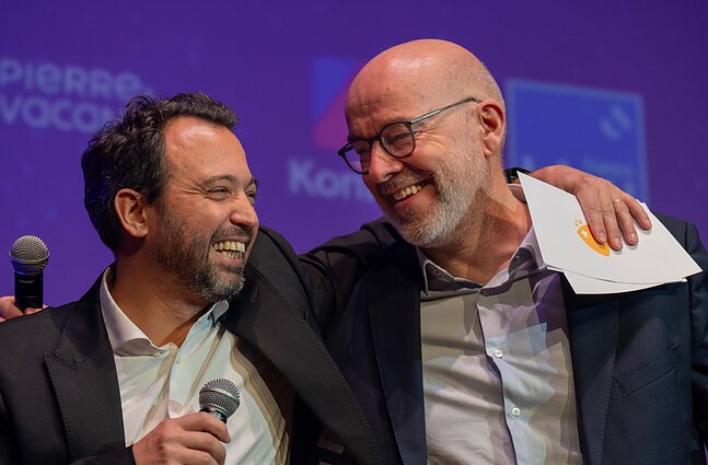 „Les Arcs“ festivalio įkūrėjai Pierre`as Emmanuelis Fleurantinas ir Guillaume`as Calopas „Les Arcs“ festivalio įkūrėjai Pierre`as Emmanuelis Fleurantinas ir Guillaume`as Calopas