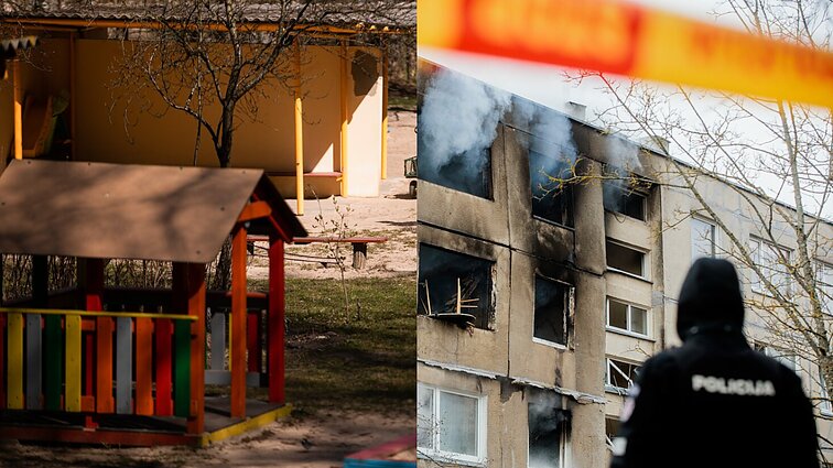 Nelaimės Viršuliškėse padariniai šalia esančiame darželyje: patalpos vaikams nesaugios