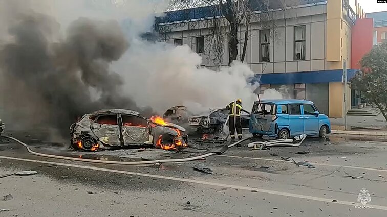 Последствия обстрела Белгорода 30 декабря 2023 года Последствия обстрела Белгорода 30 декабря 2023 года