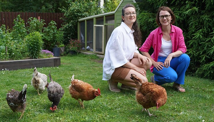 Kraštovaizdžio dizainerė Indrė stebina originaliais sprendimais: ar daržas ir vištos gali būti stilingo kiemo dalis?