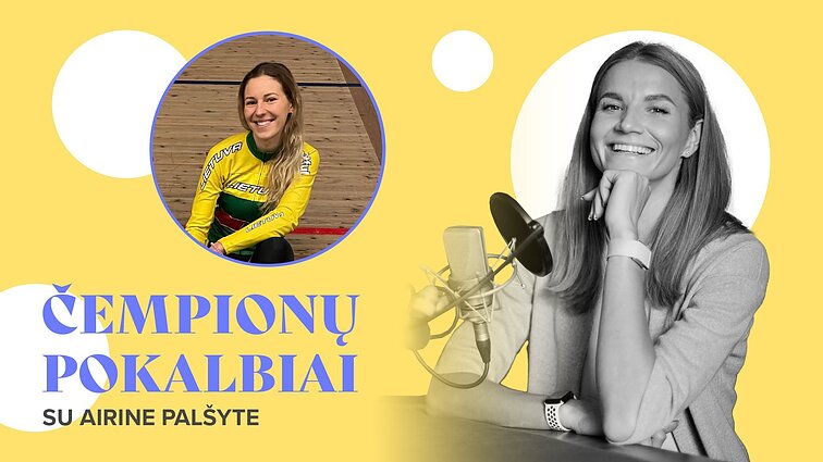Čempionų pokalbiai su Airine Palšyte. Dviratininkė Baleišytė apie sveikatos bėdas: buvau sulaužyta, užlipus laiptais verkdavau iš skausmo