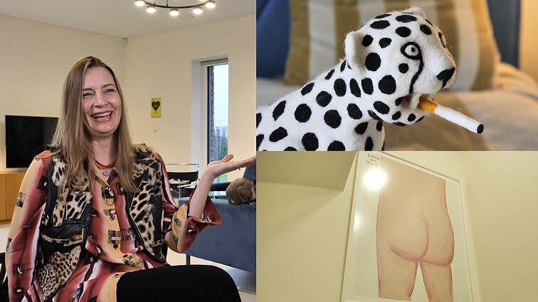 Provokuojantį būstą susikūrusi menininkė: jei namuose nėra meno kūrinių, jie tušti