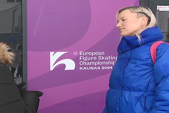 Europos dailiojo čiuožimo čempionate Kaune dirbusi Kaja Elena Brilė Europos dailiojo čiuožimo čempionate Kaune dirbusi Kaja Elena Brilė
