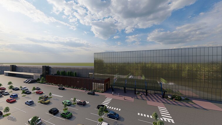 Naujo pastato prie Vilniaus „Akropolio“ statybos