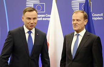 Andrzej Duda i Donald Tusk