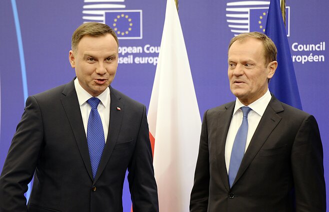 Andrzej Duda i Donald Tusk