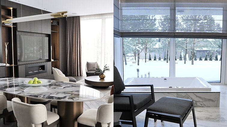 Šiuolaikiškas būstas Vilniaus rajone, į kurį patenki per antrąjį aukštą: ypatinga vieta juose tapo SPA zona