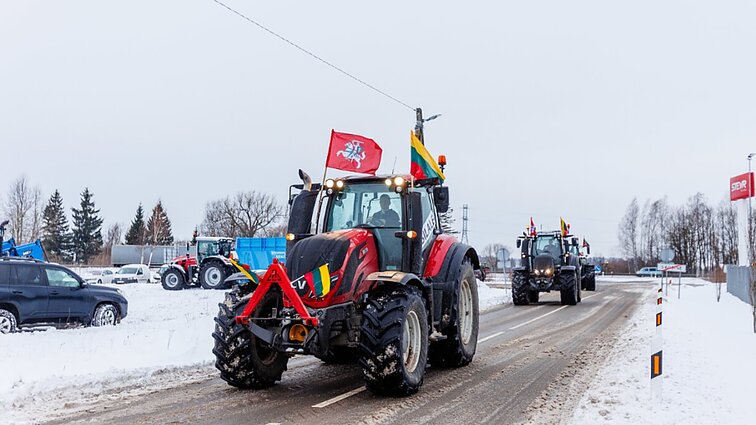 Žinios. Dėl žemdirbių protesto nuo šiandien iki penktadienio Vilniuje bus ribojamas eismas