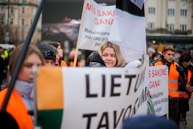  Vilniuje prasideda kelias dienas truksiantis ūkininkų protestas
