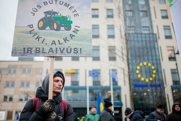  Vilniuje prasideda kelias dienas truksiantis ūkininkų protestas