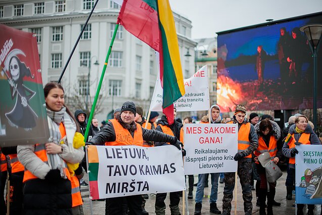  Vilniuje prasideda kelias dienas truksiantis ūkininkų protestas