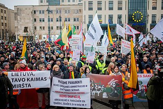 Vilniuje prasideda kelias dienas truksiantis ūkininkų protestas