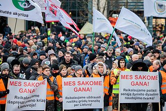Vilniuje prasideda kelias dienas truksiantis ūkininkų protestas