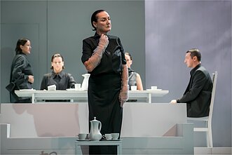 Spektaklis „Patina“ (rež. Eglė Švedkauskaitė). Valstybinis Šiaulių dramos teatras