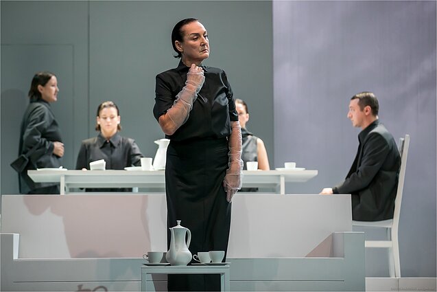 Spektaklis „Patina“ (rež. Eglė Švedkauskaitė). Valstybinis Šiaulių dramos teatras