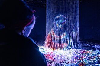 Light installation in Vilnius
