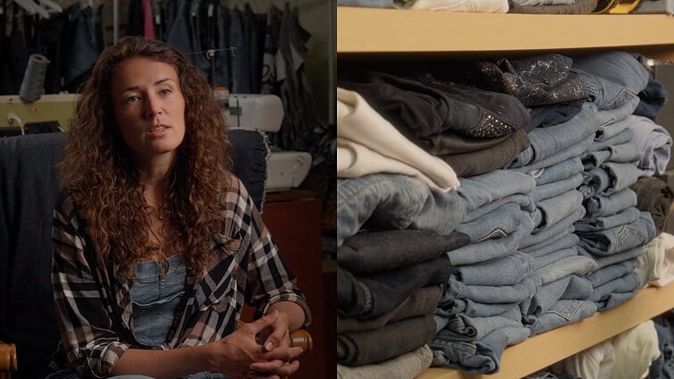 Nebenaudojamų džinsų dirbtuves organizuojanti Milda: jų atsiradimui reikia labai daug vandens