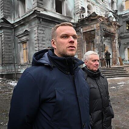 URM nuotr., Gabrielius Landsbergis Charkive
