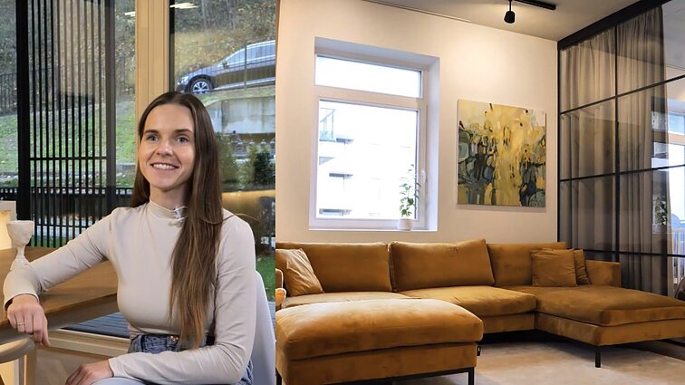 Iš brėžinių būstą įsigijusi šeima atsisakė nebūtinų sienų – miegamasis atskirtas perregima pertvara