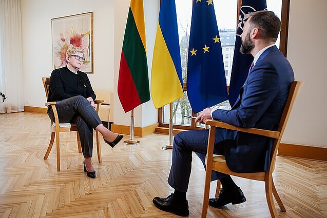 Dienos tema. Šimonytė: į situaciją reikia žiūrėti atviromis akimis, o ne tik džiaugtis taikiu dangumi