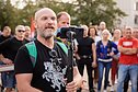 Riaušės prie Seimo po mitingo dėl ribojimų nepasiskiepijusiems nuo COVID-19; Laurynas Ragelskis
