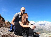 Sigita Jonynaitė-Žostautienė su vyru Domu Žostautu